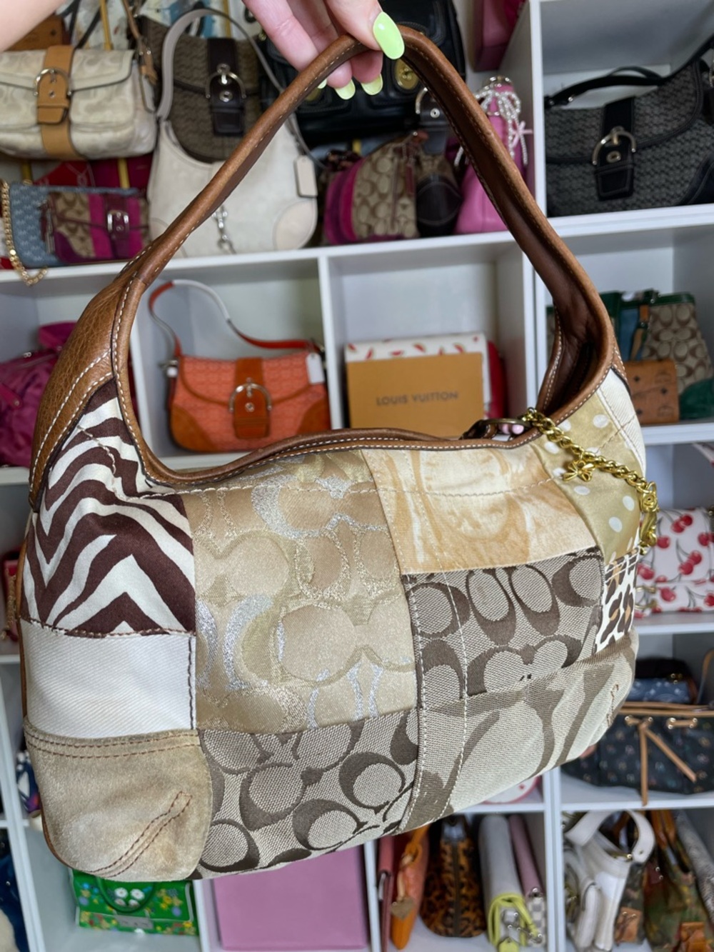 Coach Y2K Ergo Signature Patchwork Hobo Bag - Picture 6 of 17